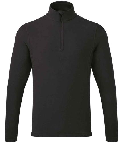 Premier Unisex Recyclight? 1/4 Zip Fleece - BLK - 3XL